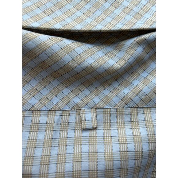 E = MC2 Shirt Clothing For Millionaires 4XL White Check 100% Cotton Button Up - Picture 10 of 14